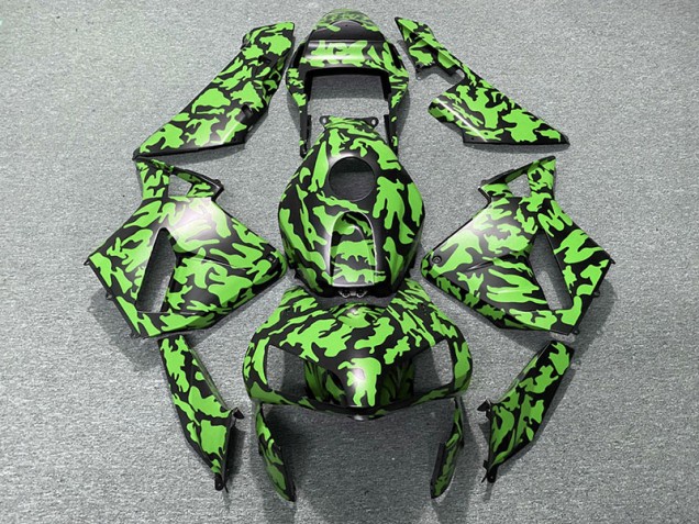 2003-2004 Grün Tarnung CBR600RR Motorrad Verkleidungen 2003-2004 Grün Tarnung CBR600RR Motorrad Verkleidungen