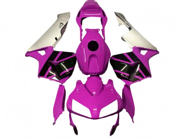 2003-2004 Hot Pink & Matt Silber CBR600RR Motorrad Verkleidungen 2003-2004 Hot Pink & Matt Silber CBR600RR Motorrad Verkleidungen