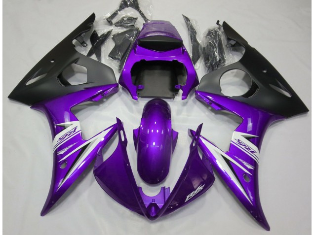 2003-2004 Lila-Weiß R6 Motorrad Verkleidungen 2003-2004 Lila-Weiß R6 Motorrad Verkleidungen