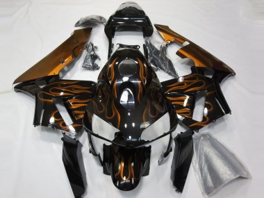 2003-2004 Orange Flamme CBR600RR Motorrad Verkleidungen