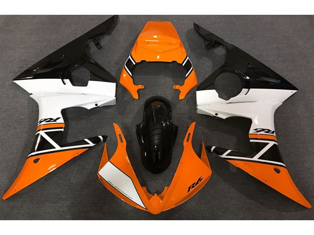 2003-2004 Orange Weiß & Schwarz R6 Motorrad Verkleidungen 2003-2004 Orange Weiß & Schwarz R6 Motorrad Verkleidungen