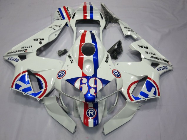 2003-2004 Repsol 69 CBR600RR Motorrad Verkleidungen 2003-2004 Repsol 69 CBR600RR Motorrad Verkleidungen