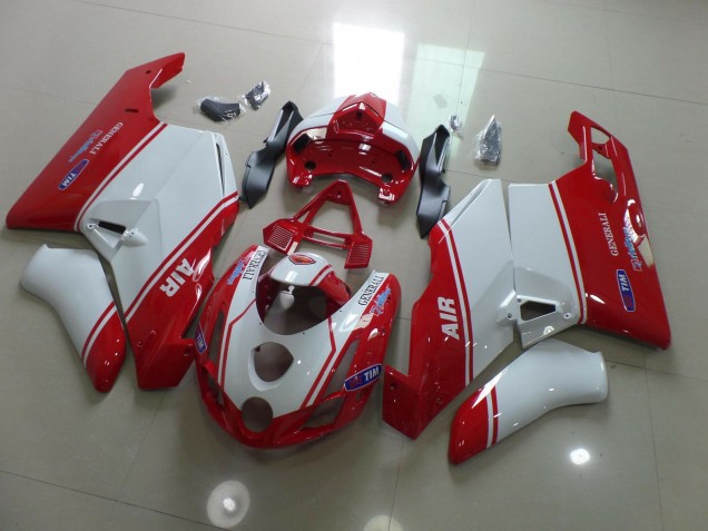 2003-2004 Rot & Weiß Ducati 749 999 Motorrad Verkleidungen 2003-2004 Rot & Weiß Ducati 749 999 Motorrad Verkleidungen