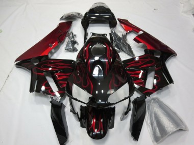2003-2004 Rot Flamme CBR600RR Motorrad Verkleidungen