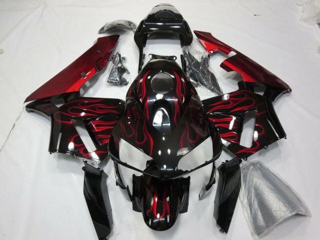 2003-2004 Rot Flamme CBR600RR Motorrad Verkleidungen 2003-2004 Rot Flamme CBR600RR Motorrad Verkleidungen
