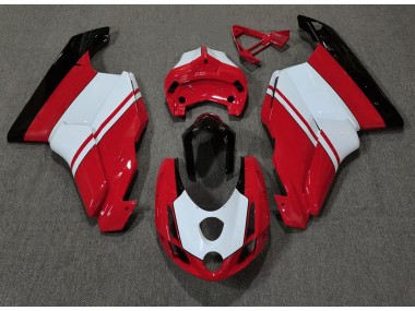 2003-2004 Rot Glänzend & Weiß Ducati 749 999 Motorrad Verkleidungen