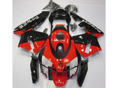 2003-2004 Rot Glänzend Power-Design CBR600RR Motorrad Verkleidungen