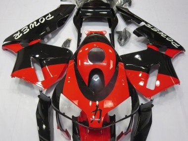 2003-2004 Rot Glänzend Power-Design CBR600RR Motorrad Verkleidungen