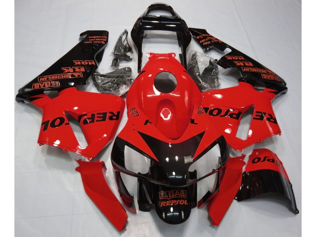 2003-2004 Rot Glänzend Repsol CBR600RR Motorrad Verkleidungen 2003-2004 Rot Glänzend Repsol CBR600RR Motorrad Verkleidungen
