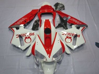 2003-2004 Weiß & Rot Pramac CBR600RR Motorrad Verkleidungen