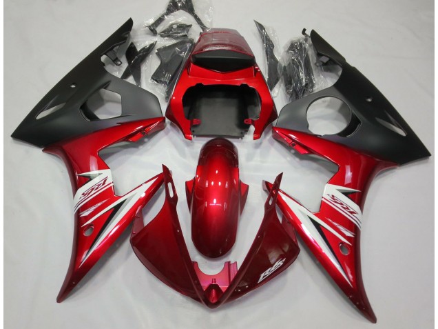 2003-2004 Rot & Weiß R6 Motorrad Verkleidungen 2003-2004 Rot & Weiß R6 Motorrad Verkleidungen