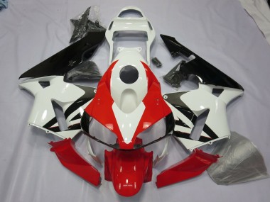 2003-2004 Weiß Rot & Schwarz CBR600RR Motorrad Verkleidungen