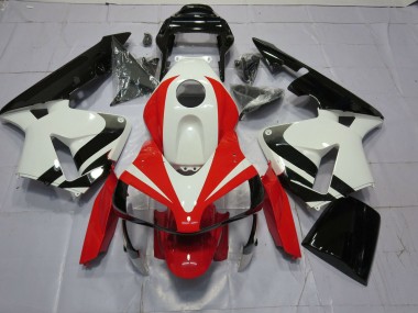2003-2004 Weiß Rot & Schwarz OEM CBR600RR Motorrad Verkleidungen