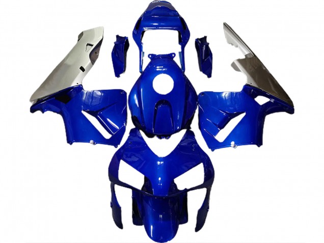 2003-2004 Tiefes Blau & Silber CBR600RR Motorrad Verkleidungen 2003-2004 Tiefes Blau & Silber CBR600RR Motorrad Verkleidungen