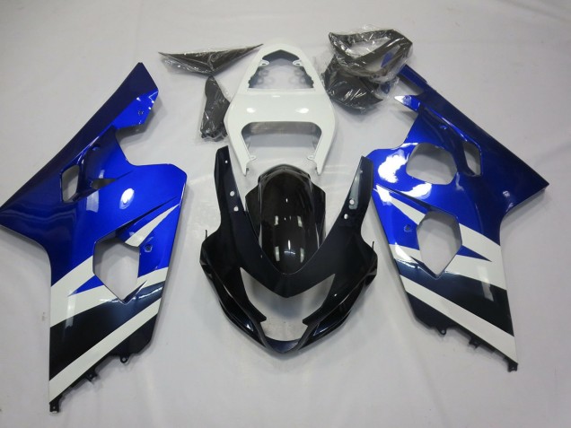 2004-2005 Blauweiß & Schwarz GSXR 600-750 Motorrad Verkleidungen 2004-2005 Blauweiß & Schwarz GSXR 600-750 Motorrad Verkleidungen