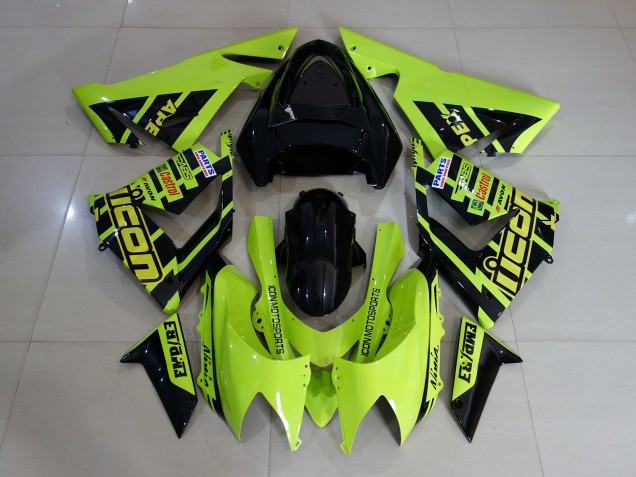 2004-2005 Custom High Viz Gelb ZX10R Motorrad Verkleidungen 2004-2005 Custom High Viz Gelb ZX10R Motorrad Verkleidungen