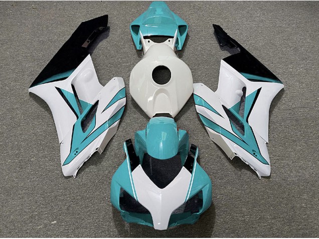 2004-2005 Cyan Weiß & Schwarz Glänzend CBR1000RR Motorrad Verkleidungen 2004-2005 Cyan Weiß & Schwarz Glänzend CBR1000RR Motorrad Verkleidungen