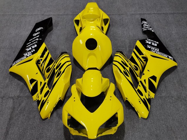 2004-2005 Gelb Schwarz Flamme CBR1000RR Motorrad Verkleidungen 2004-2005 Gelb Schwarz Flamme CBR1000RR Motorrad Verkleidungen