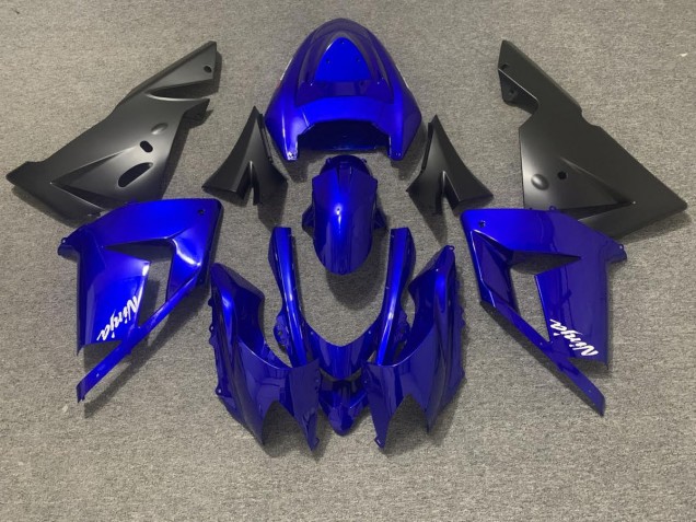 2004-2005 Glänzend Blau & Schwarz ZX10R Motorrad Verkleidungen 2004-2005 Glänzend Blau & Schwarz ZX10R Motorrad Verkleidungen