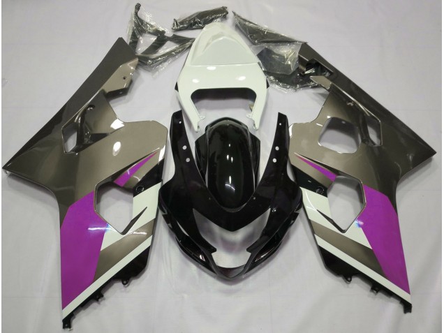 2004-2005 Glänzend Grau GSXR 600-750 Motorrad Verkleidungen 2004-2005 Glänzend Grau GSXR 600-750 Motorrad Verkleidungen