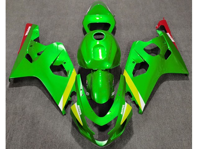 2004-2005 Glänzend Grün GSXR 600-750 Motorrad Verkleidungen 2004-2005 Glänzend Grün GSXR 600-750 Motorrad Verkleidungen