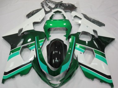 2004-2005 Glanzgrün & Grün GSXR 600-750 Motorrad Verkleidungen
