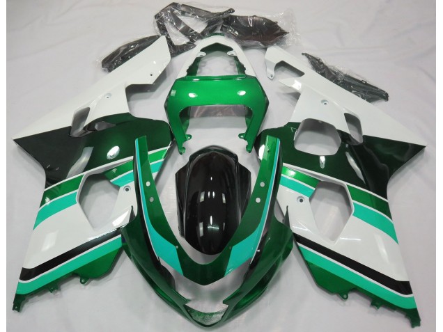 2004-2005 Glanzgrün & Grün GSXR 600-750 Motorrad Verkleidungen