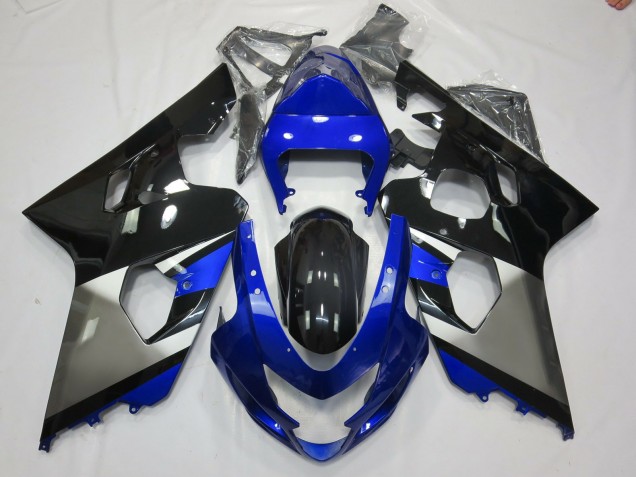 2004-2005 Grau Blau & Schwarz GSXR 600-750 Motorrad Verkleidungen 2004-2005 Grau Blau & Schwarz GSXR 600-750 Motorrad Verkleidungen