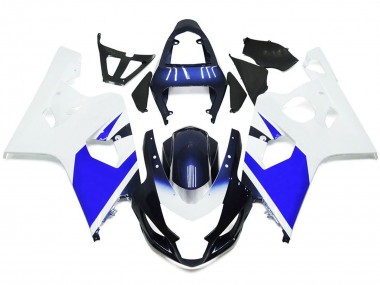 2004-2005 Helles Weiß & Blau GSXR 600-750 Motorrad Verkleidungen