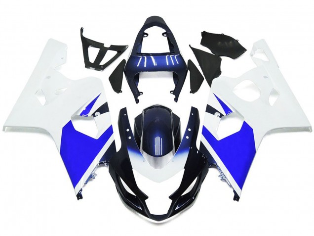 2004-2005 Helles Weiß & Blau GSXR 600-750 Motorrad Verkleidungen 2004-2005 Helles Weiß & Blau GSXR 600-750 Motorrad Verkleidungen
