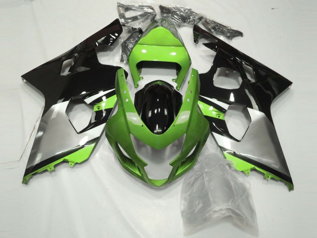2004-2005 Hellgrün Silber & Schwarz GSXR 600-750 Motorrad Verkleidungen 2004-2005 Hellgrün Silber & Schwarz GSXR 600-750 Motorrad Verkleidungen