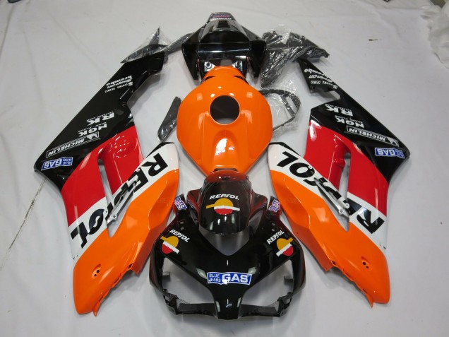 2004-2005 Leuchtend Repsol Mit Logos CBR1000RR Motorrad Verkleidungen 2004-2005 Leuchtend Repsol Mit Logos CBR1000RR Motorrad Verkleidungen