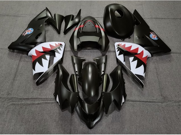 2004-2005 Matt Schwarzer Betty Bomber ZX10R Motorrad Verkleidungen 2004-2005 Matt Schwarzer Betty Bomber ZX10R Motorrad Verkleidungen