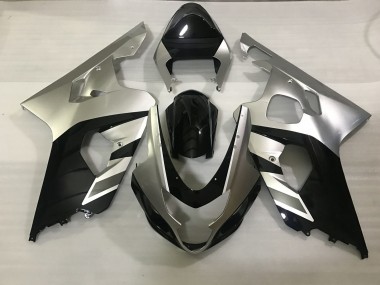 2004-2005 Matt Silber & Schwarz GSXR 600-750 Motorrad Verkleidungen