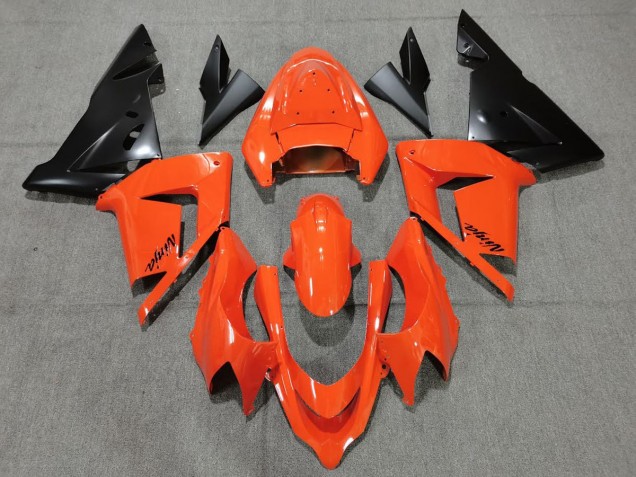 2004-2005 Orange-Schwarz ZX10R Motorrad Verkleidungen 2004-2005 Orange-Schwarz ZX10R Motorrad Verkleidungen