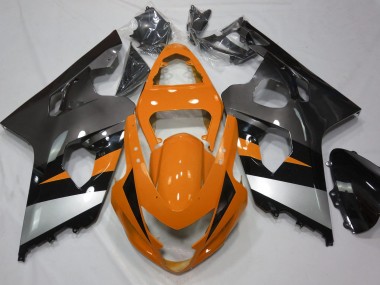 2004-2005 Orange & Silber GSXR 600-750 Motorrad Verkleidungen