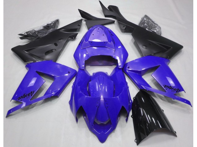 2004-2005 Perlblau & Schwarz ZX10R Motorrad Verkleidungen 2004-2005 Perlblau & Schwarz ZX10R Motorrad Verkleidungen