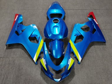 2004-2005 Perlblaugelb GSXR 600-750 Motorrad Verkleidungen