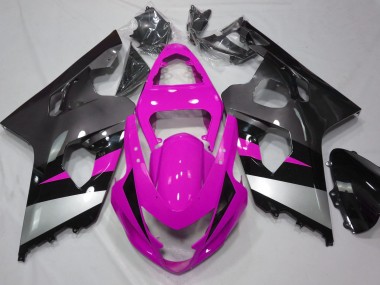 2004-2005 Rosa & Silber GSXR 600-750 Motorrad Verkleidungen
