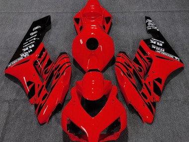 2004-2005 Rot Glänzend Flamme CBR1000RR Motorrad Verkleidungen
