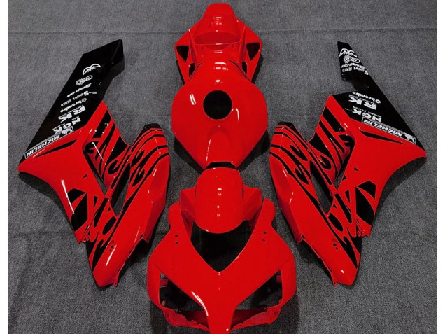 2004-2005 Rot Glänzend Flamme CBR1000RR Motorrad Verkleidungen 2004-2005 Rot Glänzend Flamme CBR1000RR Motorrad Verkleidungen
