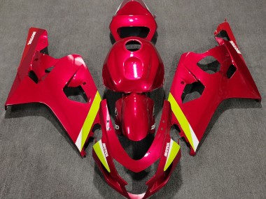 2004-2005 Rot Glänzend GSXR 600-750 Motorrad Verkleidungen