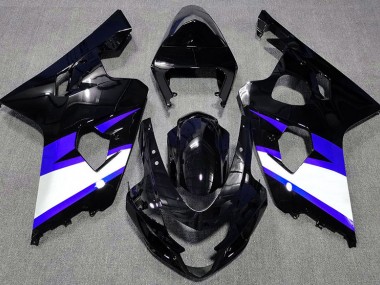 2004-2005 Schwarz Glänzend & Blau GSXR 600-750 Motorrad Verkleidungen