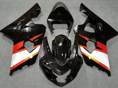 2004-2005 Schwarz Glänzend & Orange GSXR 600-750 Motorrad Verkleidungen