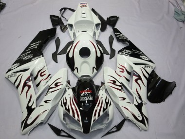 2004-2005 Schwarz & Rot Flamme CBR1000RR Motorrad Verkleidungen