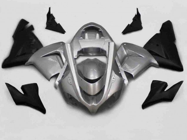 2004-2005 Silber Schwarz ZX10R Motorrad Verkleidungen 2004-2005 Silber Schwarz ZX10R Motorrad Verkleidungen