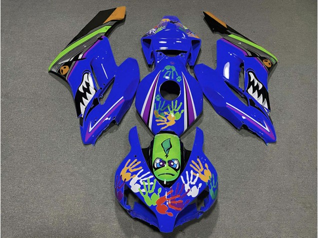 2004-2005 Tiefes Blauer Hai CBR1000RR Motorrad Verkleidungen 2004-2005 Tiefes Blauer Hai CBR1000RR Motorrad Verkleidungen