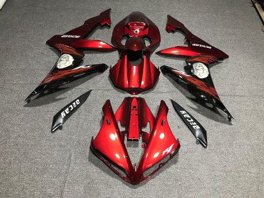 2004-2006 Rot Glänzend & Logos R1 Motorrad Verkleidungen
