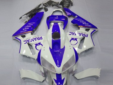 2005-2006 Blau & Weiß Custom CBR600RR Motorrad Verkleidungen