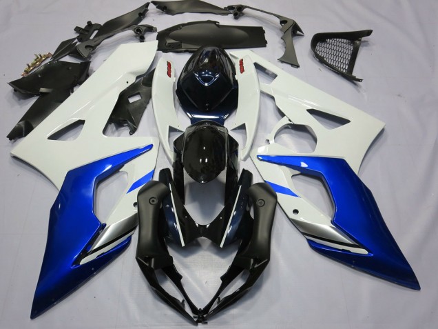 2005-2006 Blau & Weiß GSXR 1000 Motorrad Verkleidungen 2005-2006 Blau & Weiß GSXR 1000 Motorrad Verkleidungen